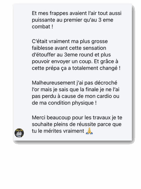 Messages reçus d'athlètes